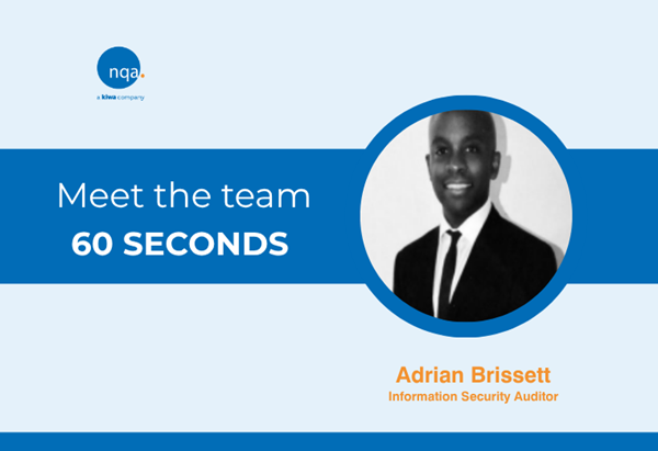 60 Seconds with Adrian Brissett summary image